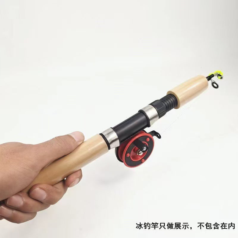 Portable Telescopic Mini Ice Fishing Rod for Winter Angling