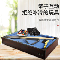 Haye Family Mini Pool Table Set, Indoor Desktop Billiards Game for Kids, Portable Tabletop Toy Gift