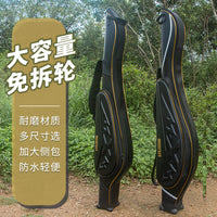 Hard Shell Fishing Rod Bag 137cm Large Capacity Waterproof Lure Sea Rod Tackle Bag