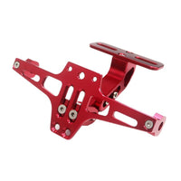 Motorcycle Adjustable License Plate Holder with LED Light for MSX CNC Aluminum Bracket