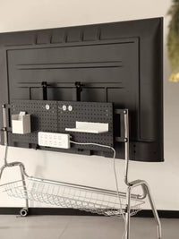 Multifunctional Pegboard Accessories for TV Stand Storage