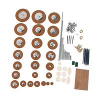 Saxophone Repair Kit with Pads, Rods, Screws, Cork, and Springs for Alto/Tenor Sax