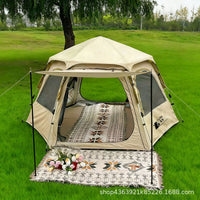 Automatic Pop-Up Camping Tent with UV Protection and Mosquito Net for Outdoor Picnic and Hiking