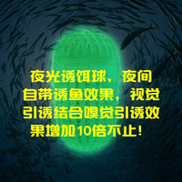 Luminous Fishing Bait Ball Feeder for Worms and Shrimp