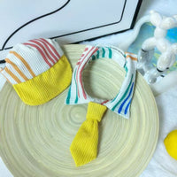 Pet Dog Cat Baseball Cap and Tie Set