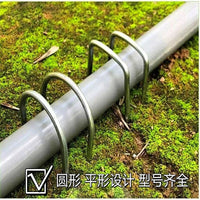 Galvanized Steel Drip Irrigation Tube Stakes for Garden and Greenhouse