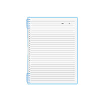 Minimalist Solid Color Loose-Leaf Notebook for Students, A4/A5/B5 Lined Paper