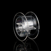 Clear Plastic Winding Spool for DIY Crafts and Packaging - Square Box Design