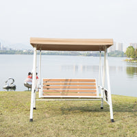 Outdoor Multi-Person Sunshade Swing Chair Patio Garden Leisure Rocking Chair Balcony Hanging Basket