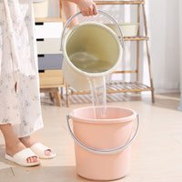 Thickened Plastic Portable Bucket Multi-functional Storage Washing Basin for Home Dormitory