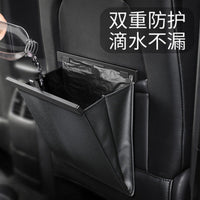 Car Backseat Storage Box with Trash Bag Function, Large Capacity Vehicle Organizer for Sundries