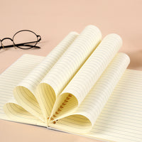 A5 Kraft Paper Spiral Notebook for Students, Lined/Grid/Dot/Blank Pages