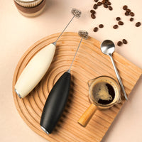 Wireless Battery-Powered Milk Frother Handheld Coffee Whisk Mini Electric Foam Maker