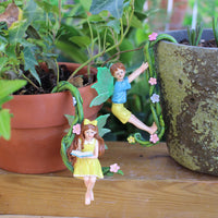 Creative Luminous Fairy Garden Statues Resin Ornaments for Outdoor Landscape Decor