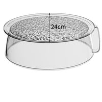 High Temperature Resistant Microwave Food Cover with Splash Guard, 24cm