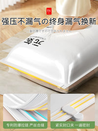 Vacuum Storage Bags for Clothes and Bedding with Electric Pump, Reusable Space Saver for Home and Travel