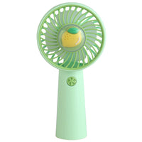 Portable Cartoon Handheld USB Rechargeable Fan with Stand for Desk & Dorm