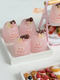 Miniature Dollhouse Food Model Strawberry Raspberry Bread Clay for BJD OB11 Dolls