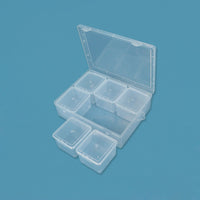 Clear PP Plastic Storage Box with Dividers for Fishing Tackle, Screws, Stationery, Hardware, and Electronic Components