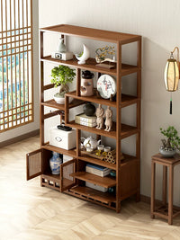 New Chinese Style Display Shelf Tea Room Cabinet Multi-layer Living Room Divider