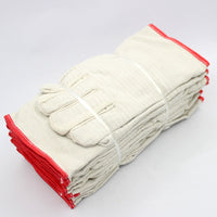 Double-Layer Canvas Work Gloves with Lining, Wear-Resistant Non-Slip Welding Protection