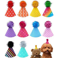 Pet Hat with Small Bear Doll Accessory for Cats and Small Dogs