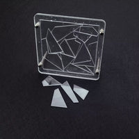 Clear Acrylic Irregular Jigsaw Puzzle for Adults, Brain Teaser Stress Relief Challenge