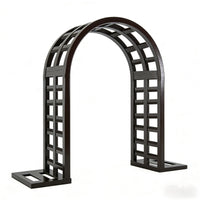 European Style Wrought Iron Arch Trellis for Climbing Plants, Roses, and Vines - Outdoor Garden and Villa Decor