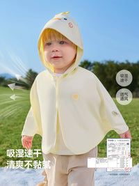 Beipeites Baby Sun Protection Cloak UPF50+ Lightweight Hooded Jacket for Infants and Toddlers