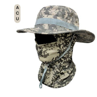 Tactical Camouflage Boonie Hat and Full Face Mask Set for Outdoor Activities