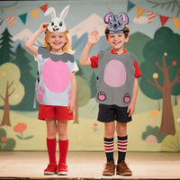 Kids Animal Costume Set with Headpiece for Stage Performance, Halloween, and Parties
