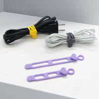 Silicone Cable Organizer Ties for Travel and Home Use