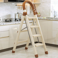 Multi-functional Telescopic Folding Ladder for Home Use, Thickened Portable A-Frame Step Ladder with Drying Rack