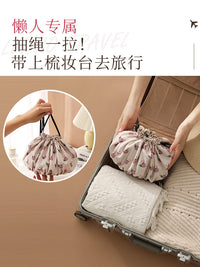 Portable Large Capacity Cosmetic Travel Bag for Women, Skincare and Toiletries Organizer