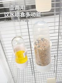 Automatic Bird Feeder and Water Dispenser for Parrots and Small Birds, Hanging Cage Food and Water Container
