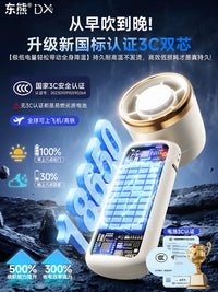2026 New Portable Handheld Mini Fan with Cooling Function, USB Rechargeable, Quiet Operation, Long Battery Life, Foldable, Neck Hanging
