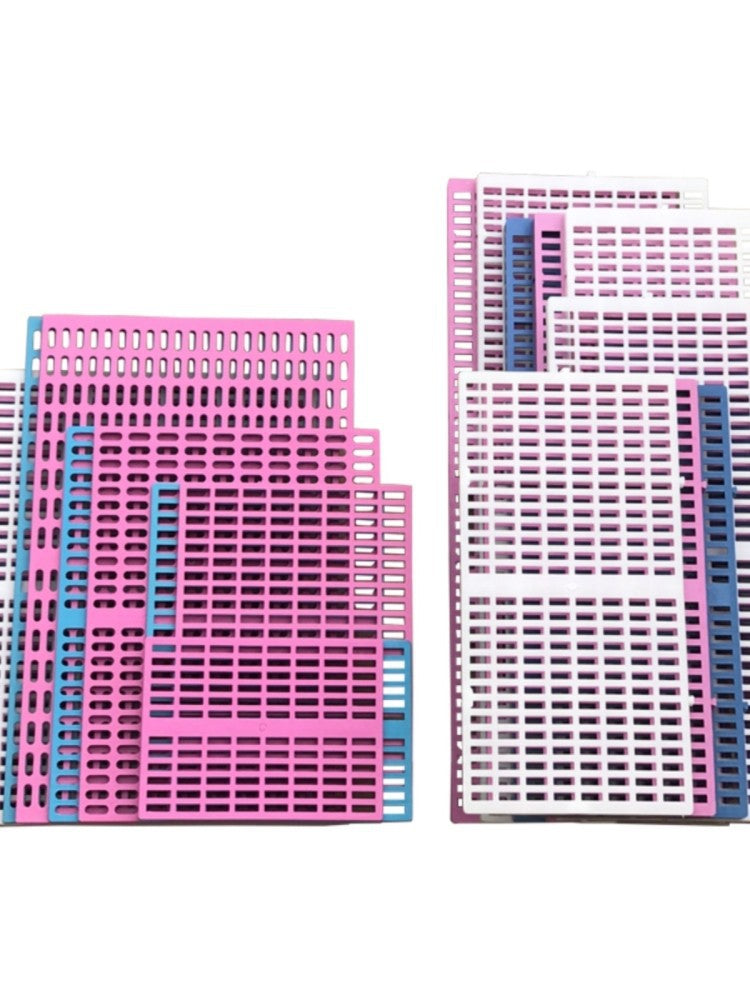 Pet Cage Plastic Grid Mat for Dogs and Rabbits, Anti-Bite Floor Pad