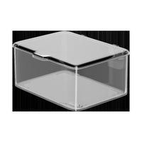 Stackable Acrylic Tea Set Storage Box with Lid, Dustproof Transparent Large Capacity Organizer for Teacups and Tableware