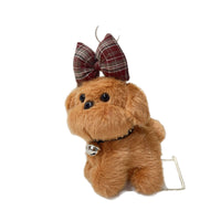 Japanese Cartoon Bowknot Dog Plush Keychain Shiba Inu Pendant