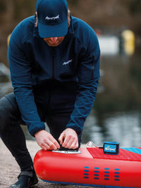Inflatable SUP Paddle Board Accessories Kit with Pump, Leash, Fin, Seat, and Waterproof Bag