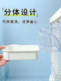 Parrot Bathtub External Splash-Proof Bird Bath Box for Peony and Cockatiel