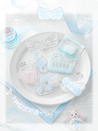 RosyPosy Transparent Acrylic Binder Clips for Stationery and Planners