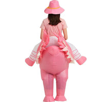 Inflatable Flamingo Ride-On Costume for Halloween and Parties
