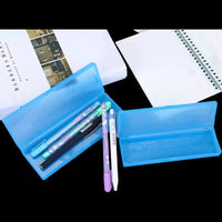 Translucent Frosted Pencil Case Stationery Organizer