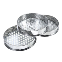 Garden Sieve with Interchangeable Mesh Screens for Soil and Compost, 30cm Stainless Steel