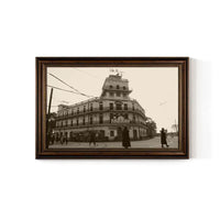 Vintage Shanghai Street Scene Wall Art for Restaurant Decor