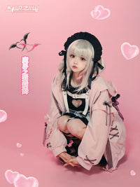 Lilim Cosplay Maid Dress with Scarf and Headwear