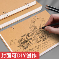 A4 Loose-Leaf Sketchbook Detachable Drawing Book for Students and Artists, Thickened Hardcover A5 Children's Painting Book