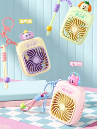 Cute Animal USB Rechargeable Portable Mini Desk Fan for Travel
