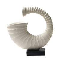 Modern Wabi-Sabi Conch Horn Art Ornament for Living Room Study Decor
